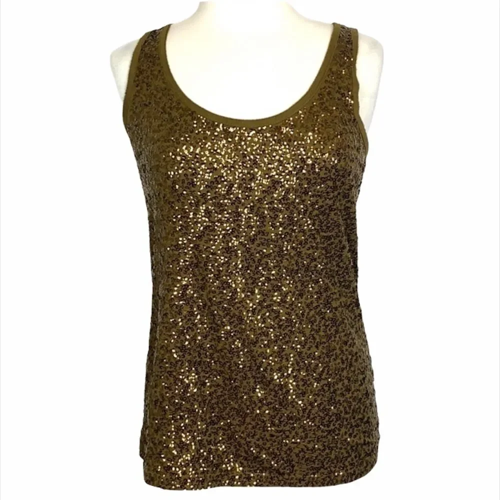 J. Crew Sequin Tank Top Size M
